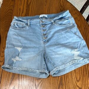 Blue Denim Shorts